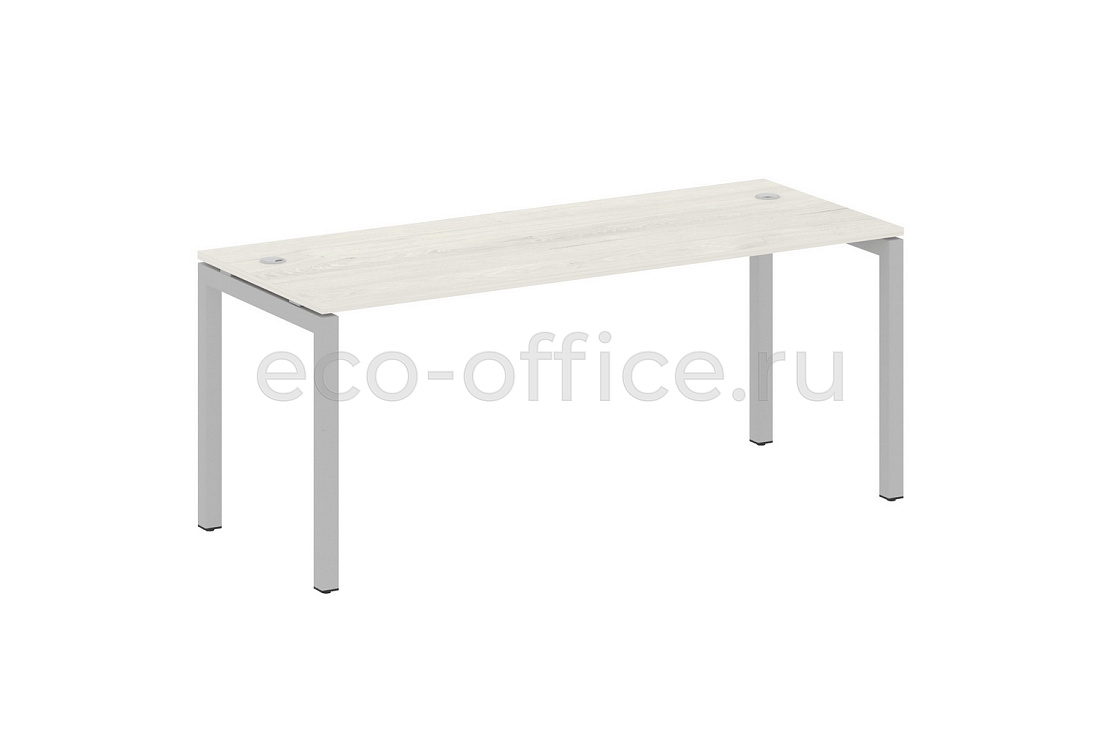 Стол письменный METAL SYSTEM QUATTRO 5x5 50БП.СП-5 Дуб Наварра / Серый металл купить в Москве