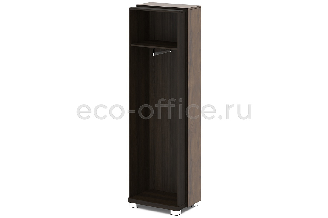 Каркас шкафа для одежды крайний GRACE L-56к Дуб Линдберг тёмный / Tasso Nero  стоимость