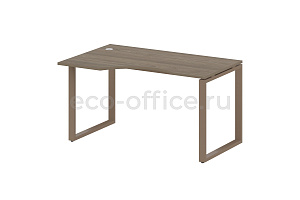 Стол криволинейный левый METAL SYSTEM STYLE БО.СА-2 (L) Вяз Благородный / Мокко металл фото