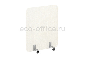 Перегородка на металлических опорах, на роликах R-LINE SOFT AP.R-100-120 Рогожка Romeo 01 / Серый металл фото
