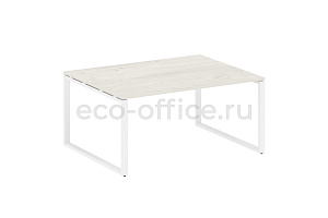 Стол переговорный (1 столешница) METAL SYSTEM STYLE БО.ПРГ-1.4 Дуб Наварра / Белый металл фото