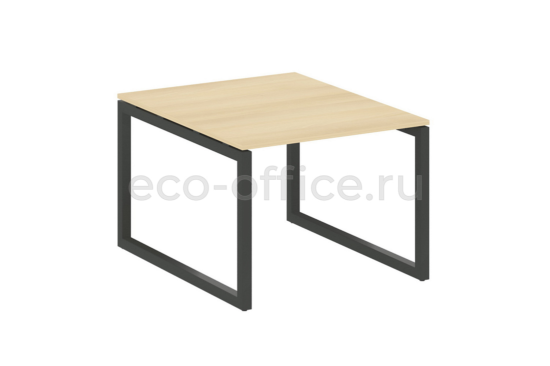 Стол переговорный (1 столешница) METAL SYSTEM QUATTRO 5x5 50БО.ПРГ-1.1 Акация Лорка / Антрацит металл  стоимость