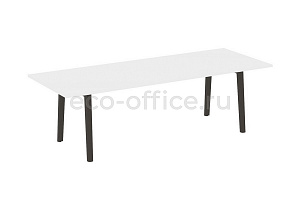 Стол переговорный ONIX WOOD DIRECT OW.PRG-25 Белый Бриллиант / Дуб Тёмный фото