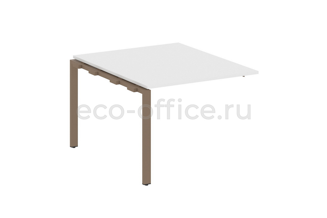 Проходной наборный элемент переговорного стола METAL SYSTEM STYLE БП.ППРГ-1 Белый / Мокко металл  стоимость