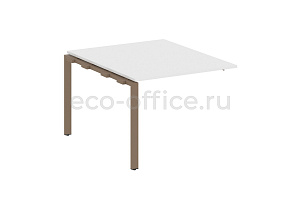 Проходной наборный элемент переговорного стола METAL SYSTEM STYLE БП.ППРГ-1 Белый / Мокко металл фото