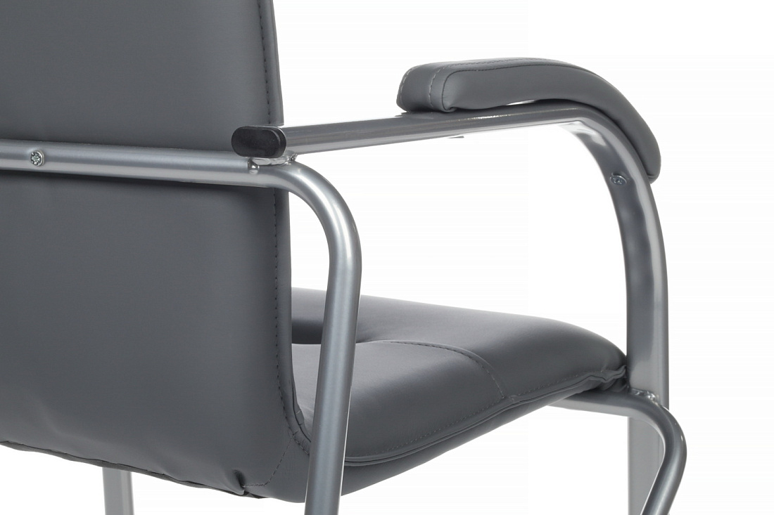 конференц-кресло rv chair самба smb-01 серая экокожа фото
