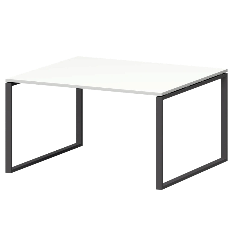 стол переговорный на металлокаркасе protech смсп-о-12.123.пр25 белый/антрацит фото