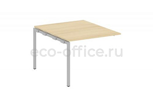Проходной наборный элемент переговорного стола METAL SYSTEM QUATTRO 4x4 40БП.ППРГ-1 Акация Лорка / Серый металл фото