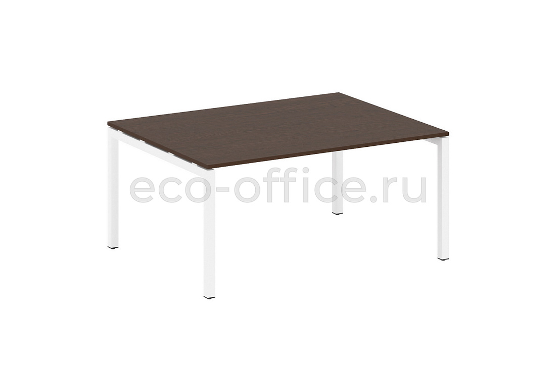 Стол переговорный (1 столешница) METAL SYSTEM QUATTRO 5x5 50БП.ПРГ-1.4 Венге Цаво / Белый металл  стоимость