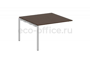Проходной наборный элемент переговорного стола METAL SYSTEM QUATTRO 4x4 40БП.ППРГ-2 Венге Цаво / Серый металл фото