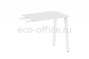 Приставной элемент на А-образном м/к METAL SYSTEM STYLE БА.ПР-2 Белый / Белый металл фото