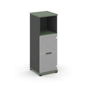 Шкаф 1 узкая секция, 3 ниши CONCEPT CN.STU.E-313 SM A Кобо/Антрацит/Металл Антрацит/Сатин фото