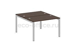 Рабочая станция METAL SYSTEM QUATTRO 5x5 50БП.РАС-СП-2.2 Венге Цаво / Серый металл фото