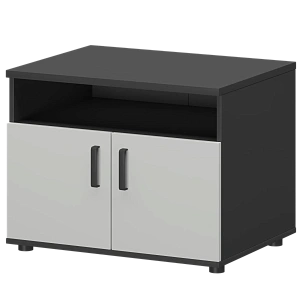 Тумба для оргтехники Protech СМТ-2ДН Тип1 Графит/Белый фото