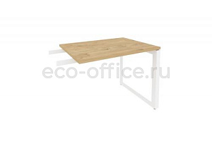 Брифинг-приставка на О-образном м/к ONIX DIRECT O.MO-BR-9 Тиквуд Светлый / Белый металл фото