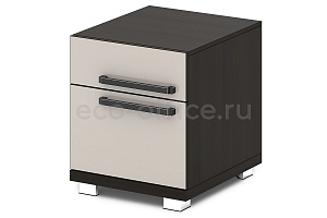 Тумба сервисная GRACE L-280 Дуб Линдберг тёмный / Серый Шёлк фото