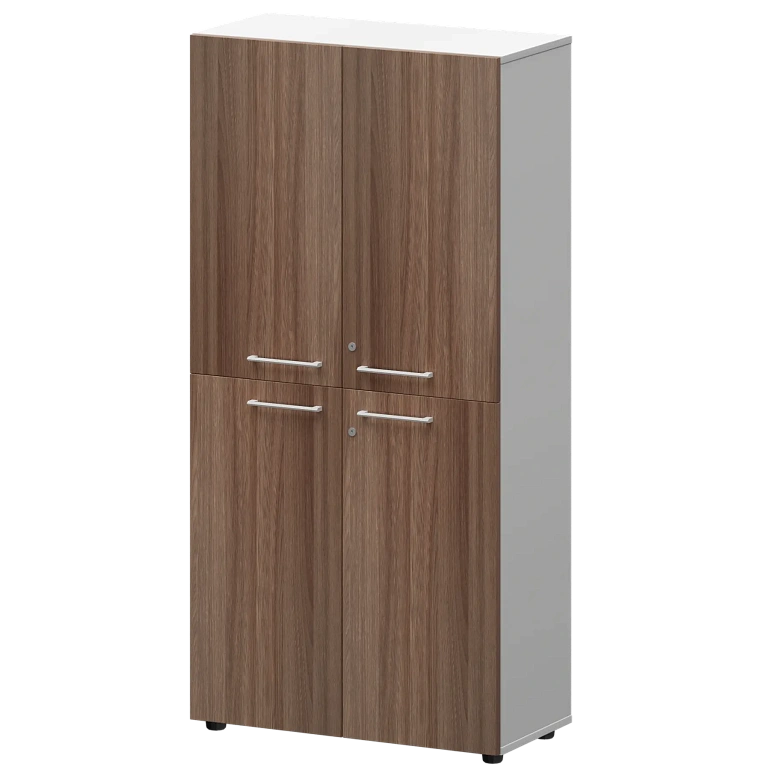 шкаф высокий закрытый protech смш48.2.28f(б) темный шимо/белый фото