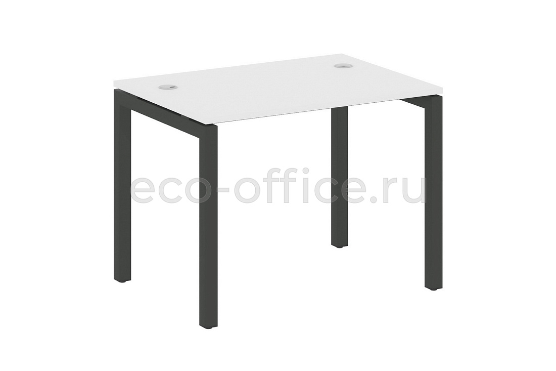 Стол письменный METAL SYSTEM QUATTRO 5x5 50БП.СП-1 Белый / Антрацит металл купить в Москве