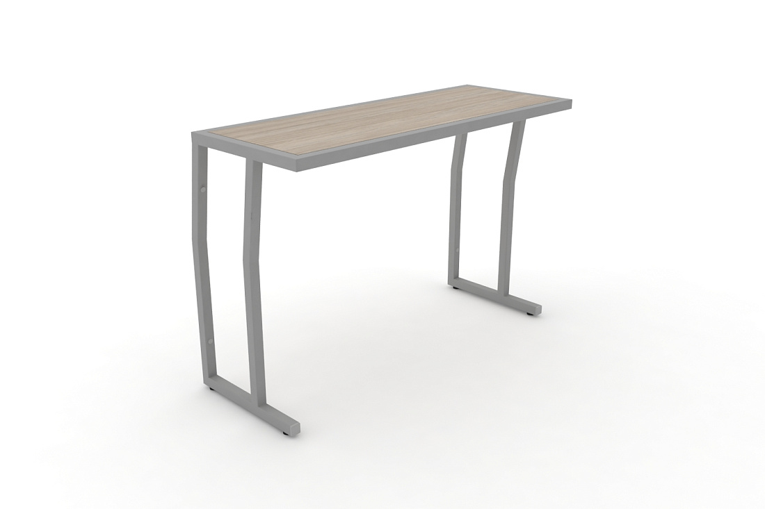 Стол учебный двухместный без царги DESK DK-1100S Дуб Аттик / Серый Металл  стоимость