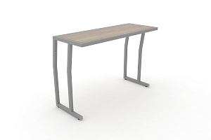 Стол учебный двухместный DESK DK-1100S Дуб Аттик / Серый металл фото