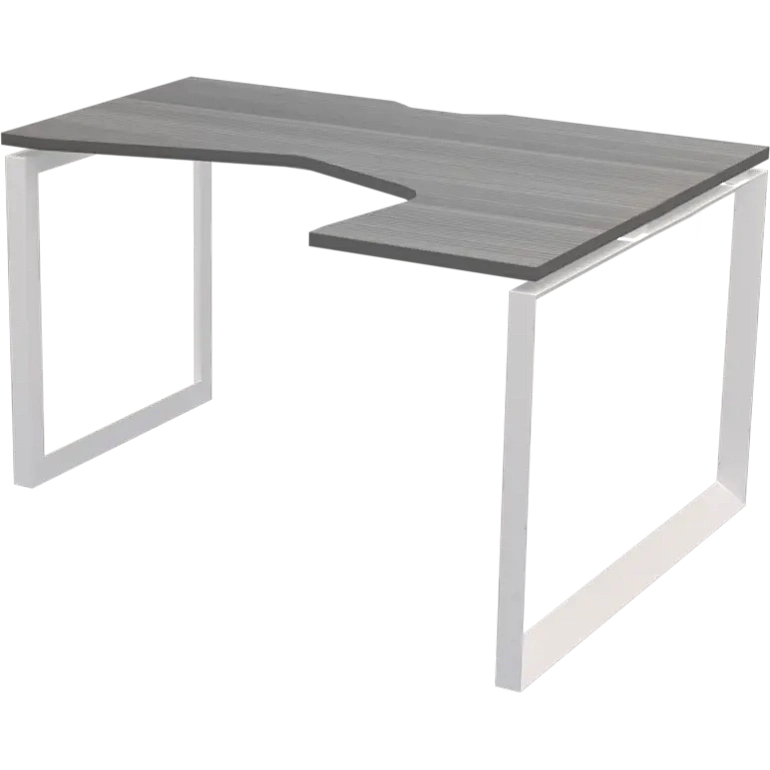 стол эргономичный правый на металлокаркасе protech нтмп.о-060.пр лиственница/белый фото