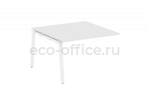 Проходной наборный элемент переговорного стола METAL SYSTEM STYLE БА.ППРГ-2 Белый / Белый металл фото