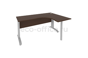 Стол криволинейный правый RIVA Metal ПЛ.СА-4 (R) Венге Цаво фото