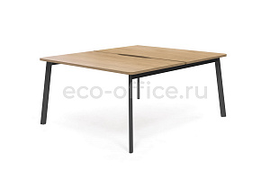 Бенч на 2 рабочих места FLEX 135S721 6Z (7016) Гикори / Графит фото