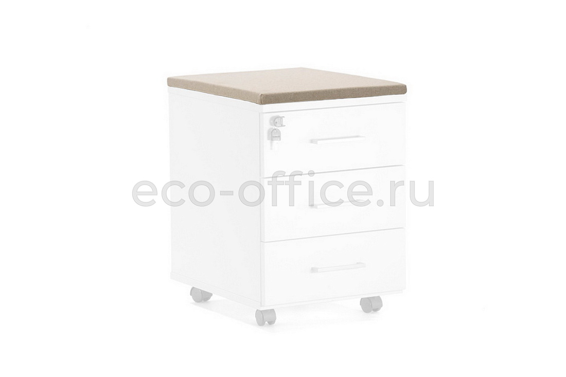 Подушка на тумбу TOUR seat Ped KITON 01 Бежевая ткань  стоимость