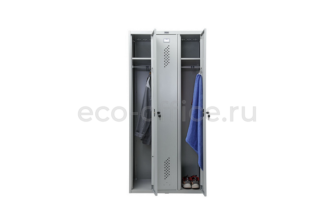 Шкаф для раздевалок ПРАКТИК Стандарт LS-31 Серый RAL 7038  стоимость