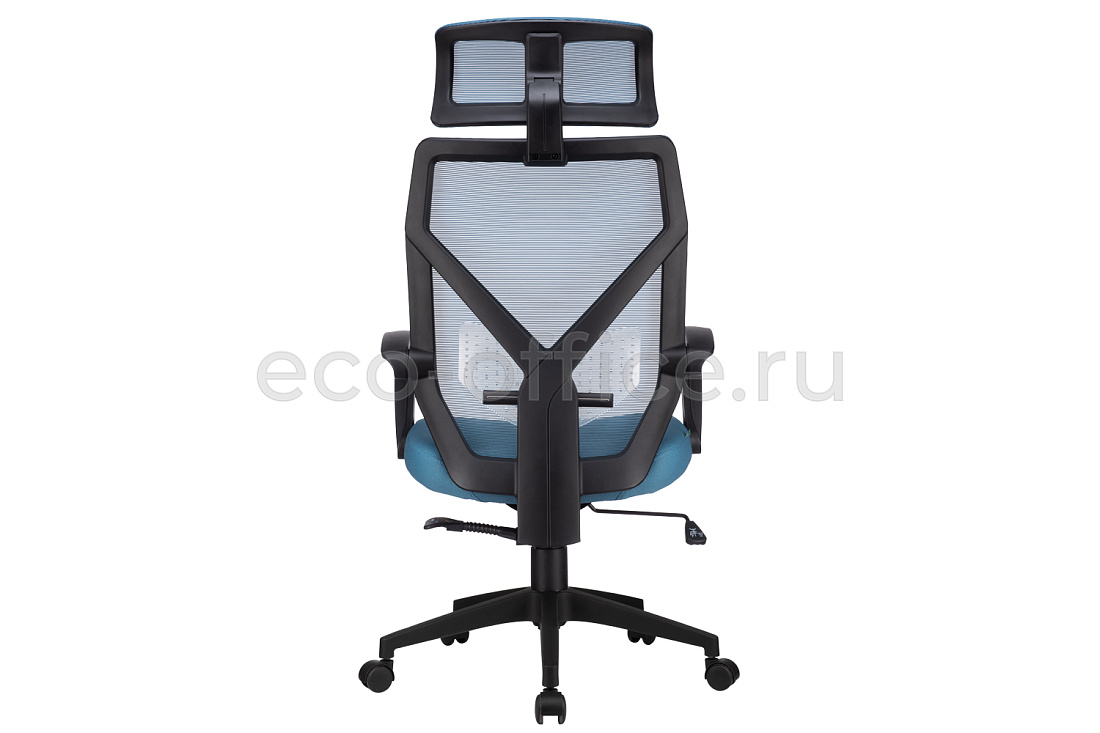 Кресло RV Chair OLIVER W-203 AC Чёрный пластик / Синяя сетка  стоимость