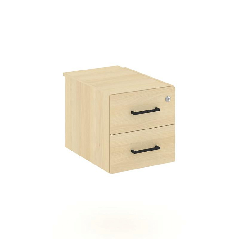 тумба с 2 ящ. style project sn.tp-032 акация лорка/черный ручки фото