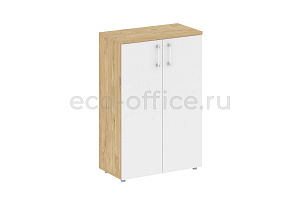 Шкаф средний широкий SHIFT SK.ST-2.3 Тиквуд Светлый / Белый Бриллиант фото