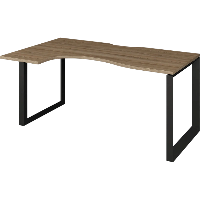 стол эргономичный левый на металлокаркасе protech нтмп.о-040.лв дуб сафари/антрацит фото