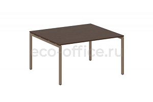 Стол переговорный (1 столешница) METAL SYSTEM QUATTRO 4x4 40БП.ПРГ-1.3 Венге Цаво / Мокко металл фото