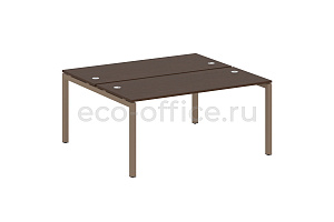 Рабочая станция METAL SYSTEM QUATTRO 5x5 50БП.РАС-СП-2.4 Венге Цаво / Мокко металл фото