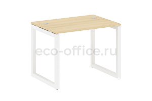 Стол письменный METAL SYSTEM QUATTRO 5x5 50БО.СП-1 Акация Лорка / Белый металл фото