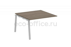 Проходной наборный элемент переговорного стола METAL SYSTEM STYLE БА.ППРГ-2 Вяз Благородный / Серый металл фото