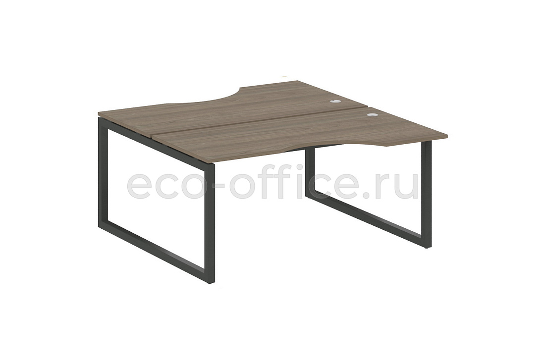 Рабочая станция криволинейная METAL SYSTEM QUATTRO 5x5 50БО.РАС-СА-2.1 Вяз Благородный / Антрацит металл   стоимость