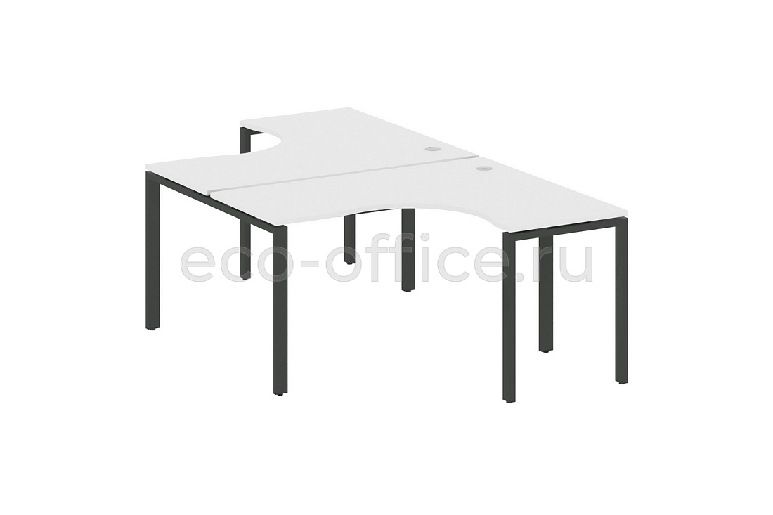 Рабочая станция криволинейная METAL SYSTEM STYLE БП.РАС-СА-2.3 Белый / Антрацит металл  стоимость