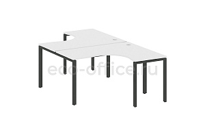 Рабочая станция криволинейная METAL SYSTEM STYLE БП.РАС-СА-2.3 Белый / Антрацит металл фото