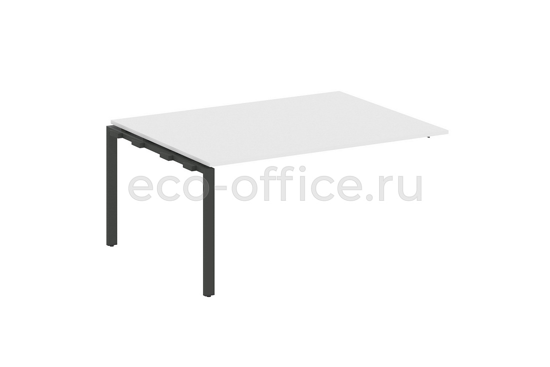 Проходной наборный элемент переговорного стола METAL SYSTEM STYLE БП.ППРГ-4 Белый / Антрацит металл  стоимость
