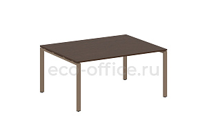Стол переговорный (1 столешница) METAL SYSTEM STYLE БП.ПРГ-1.4 Венге Цаво / Мокко металл фото