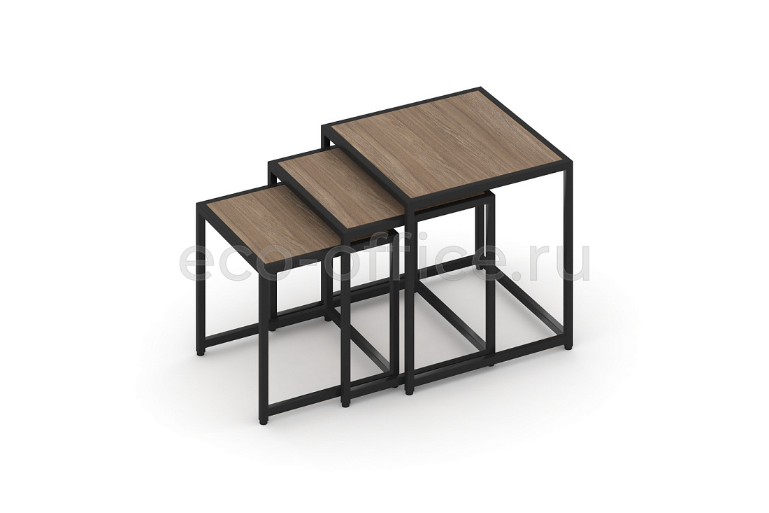 Стол журнальный LOFT VR.L-SJK-50 Дуб Аризона / Чёрный металл  стоимость