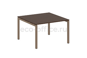 Стол переговорный (1 столешница) METAL SYSTEM QUATTRO 5x5 50БП.ПРГ-1.2 Венге Цаво / Мокко металл фото