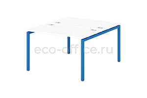 Стол-тандем на металлокаркасе 40*40 SENTIDA COLOR S-47 Голубика фото