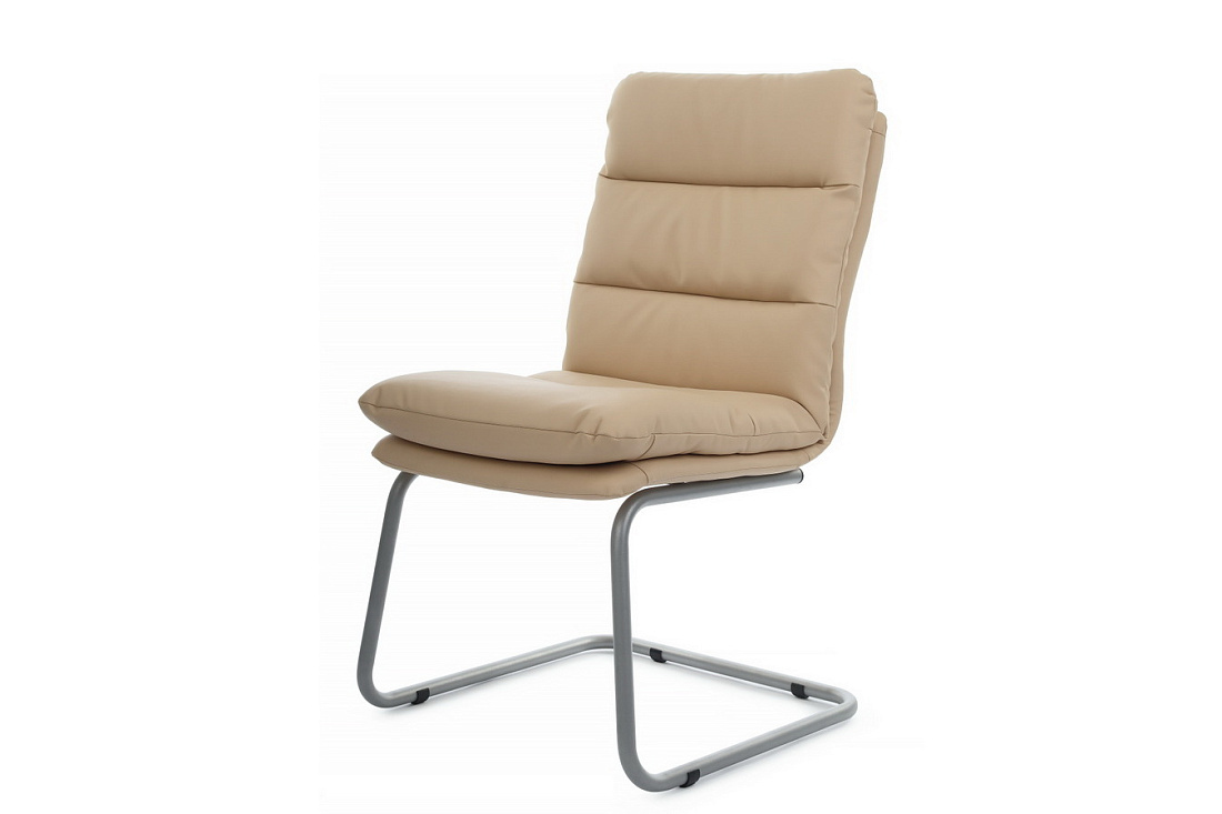 кресло rv chair pegas ps-919 бежевая экокожа / серый металл фото