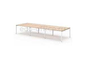 Бенч на 6 рабочих мест TOUR LIGHT bench 420x143 DL Дуб Калифорнийский фото