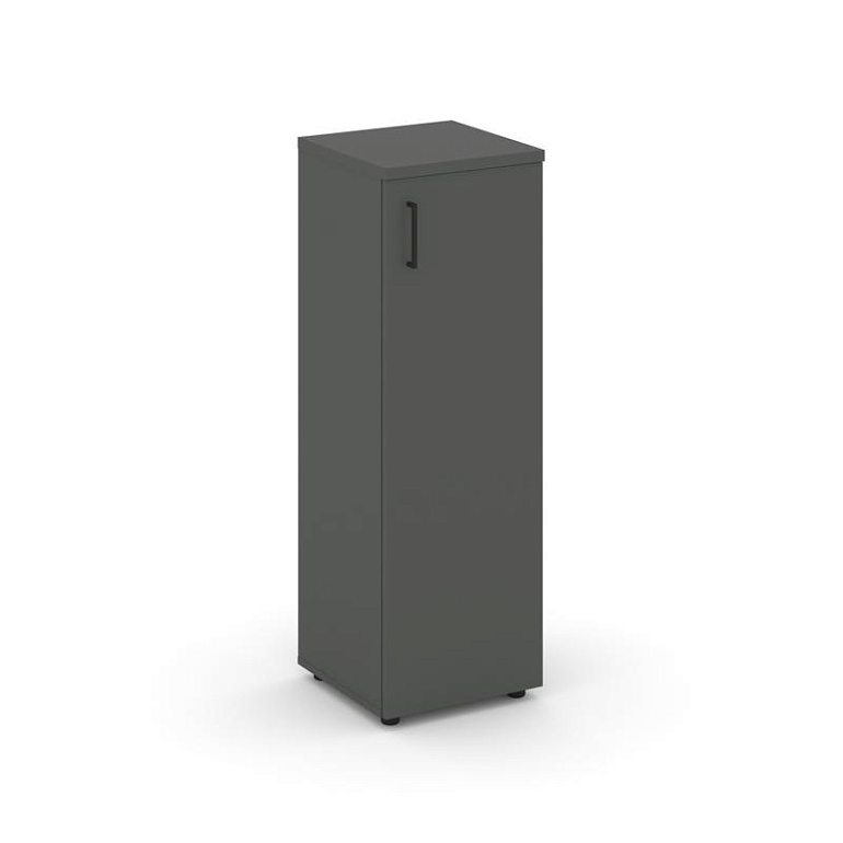 шкаф средний узкий style project sn.stu-204(r) антрацит/черный ручки фото