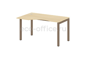 Стол криволинейный левый METAL SYSTEM QUATTRO 5x5 50БП.СА-2 Л Акация Лорка / Мокко металл фото